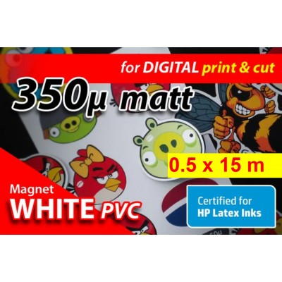 Magnet Bianco PVC 350my -...